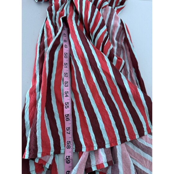 Maaji Morning Glam Striped Maxi Long Swimsuit Cover Up Dress Size L Beach Boho - Picture 10 of 14